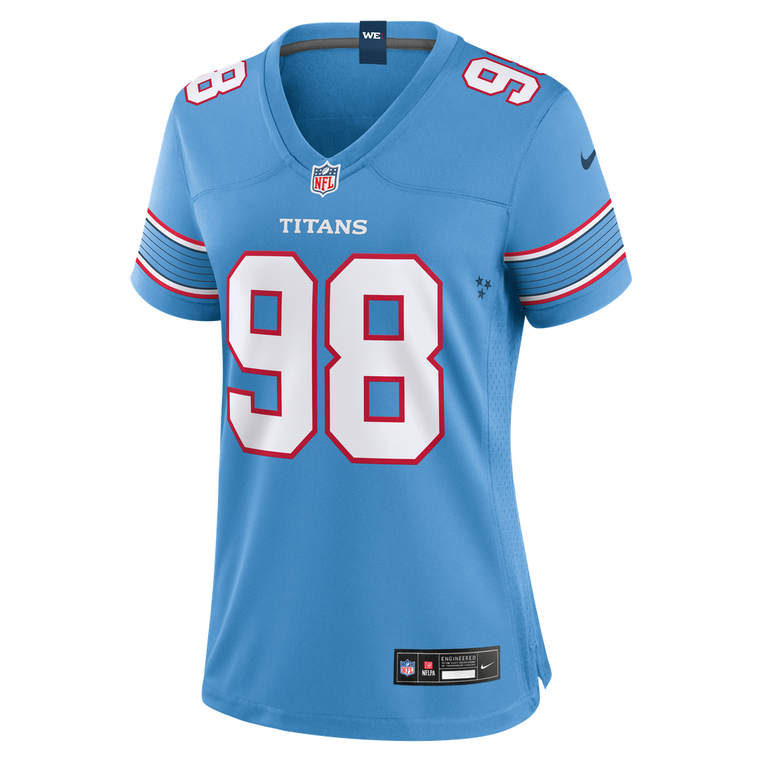 Jeffery Simmons Tennessee Titans Nike Women's Game Official Jersey - White