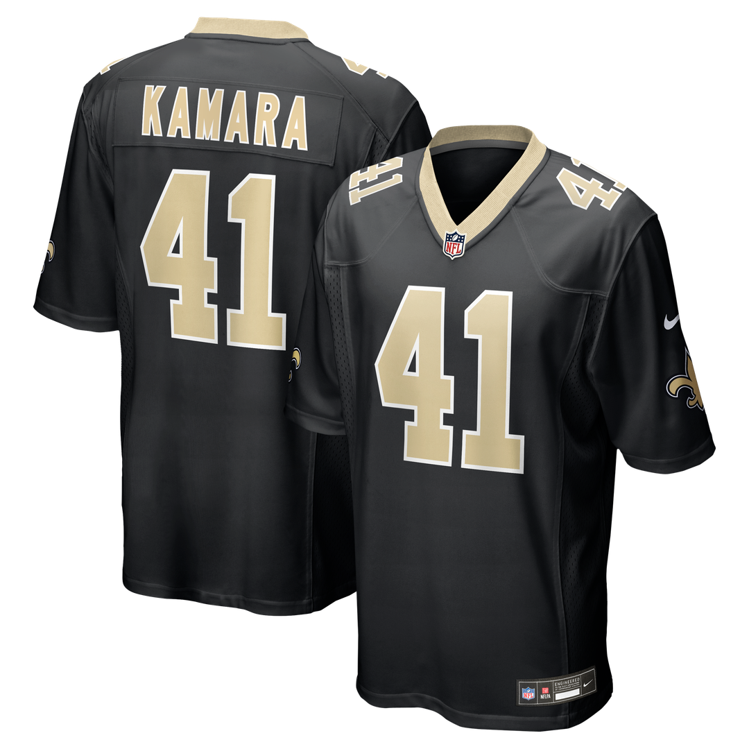 Alvin Kamara New Orleans Saints Nike Game Official Jersey - Black