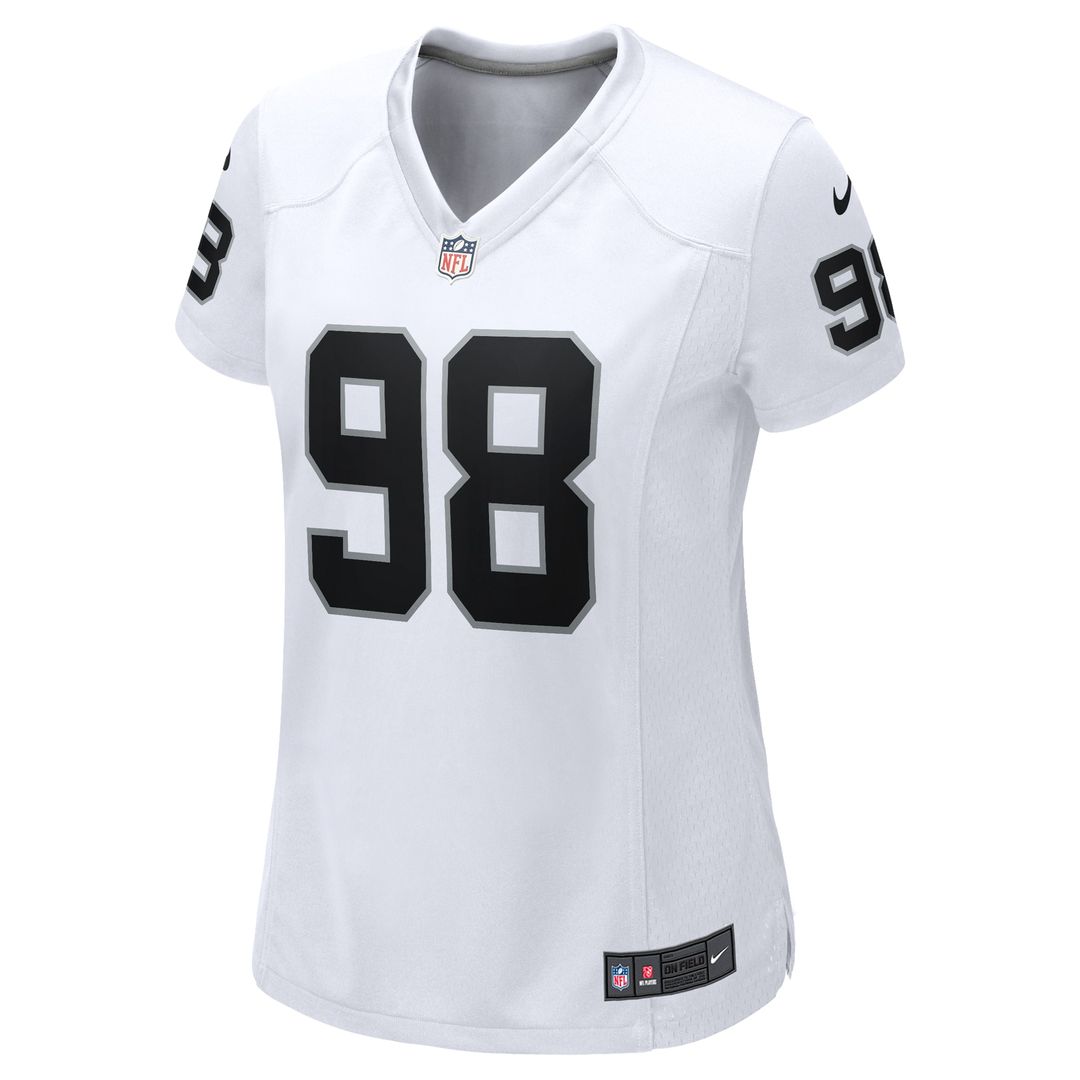 Maxx Crosby Las Vegas Raiders Nike Women's  Game Official Jersey -  White