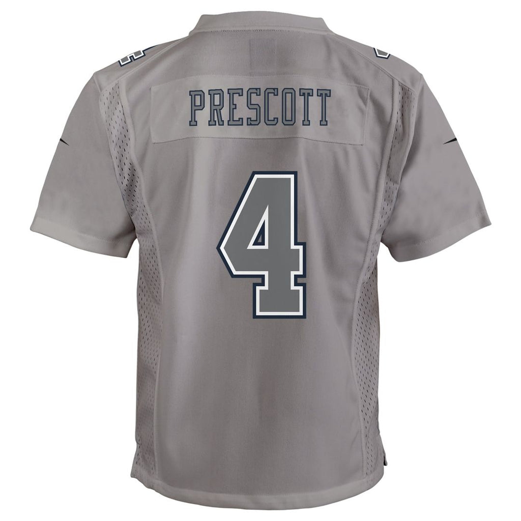 Dak Prescott Dallas Cowboys Nike Youth Atmosphere Game Official Jersey - Gray