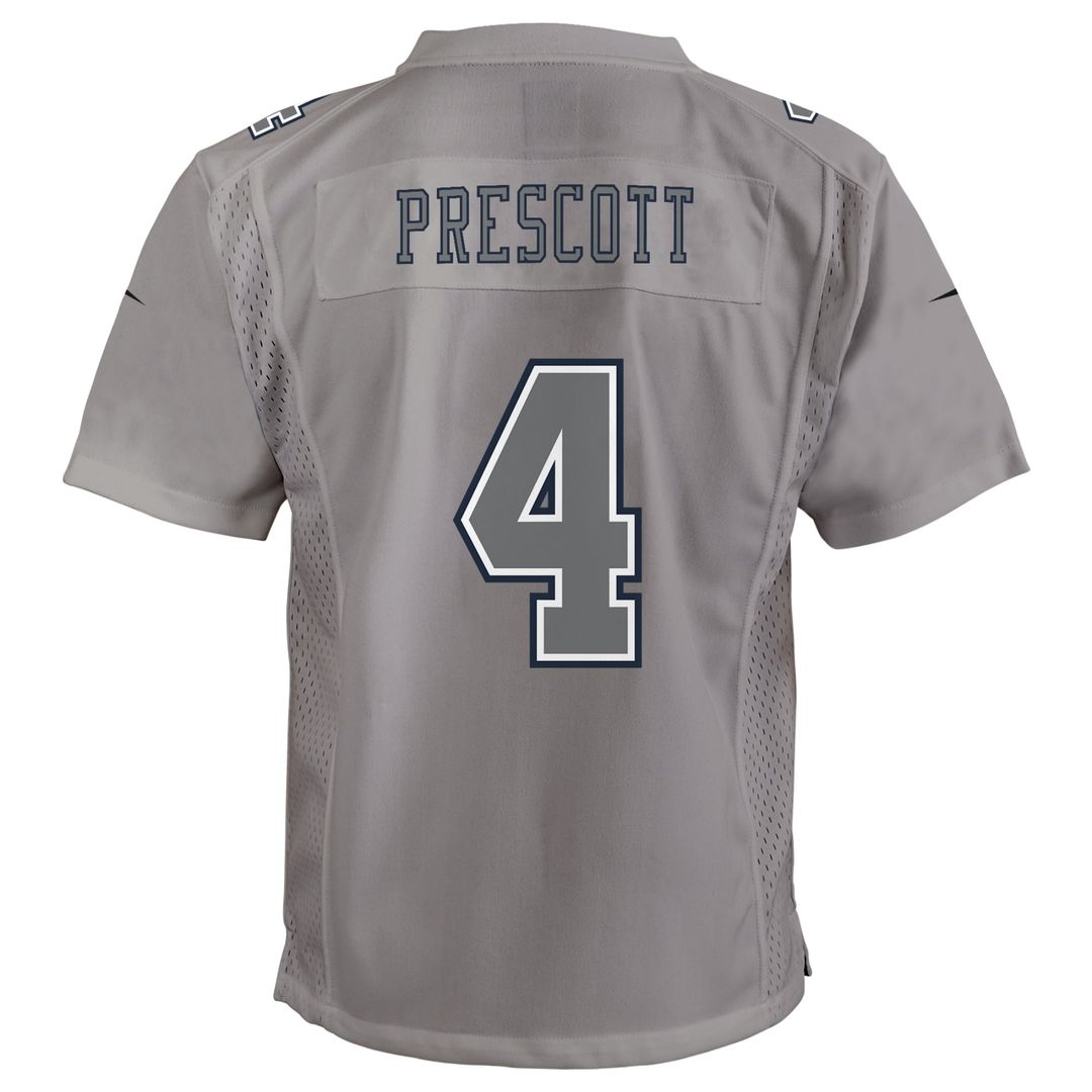 Dak Prescott Dallas Cowboys Nike Youth Atmosphere Game Official Jersey - Gray