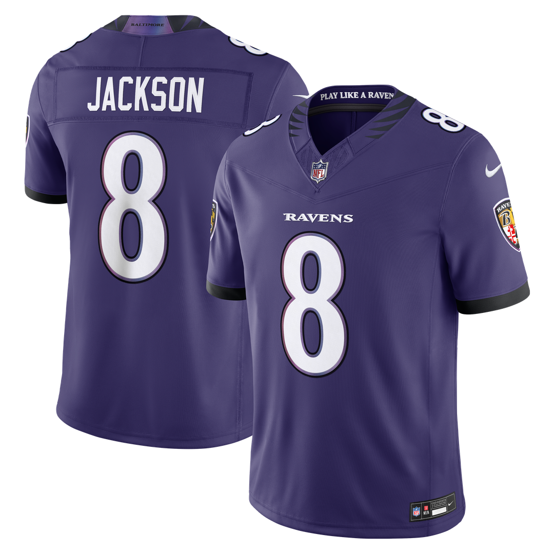 Lamar Jackson Baltimore Ravens Nike Vapor F.U.S.E. Stitched Limited Official Jersey - Purple