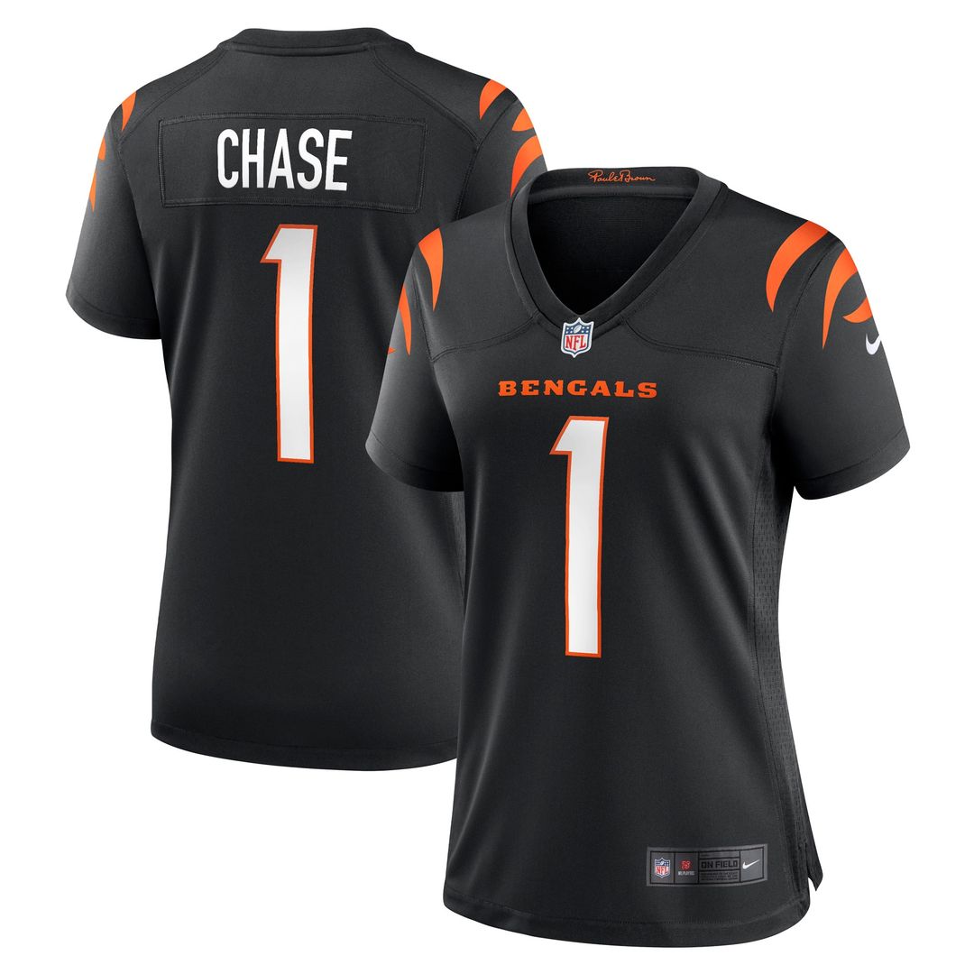 Ja'Marr Chase Cincinnati Bengals Nike Women's Game Official Jersey - Black
