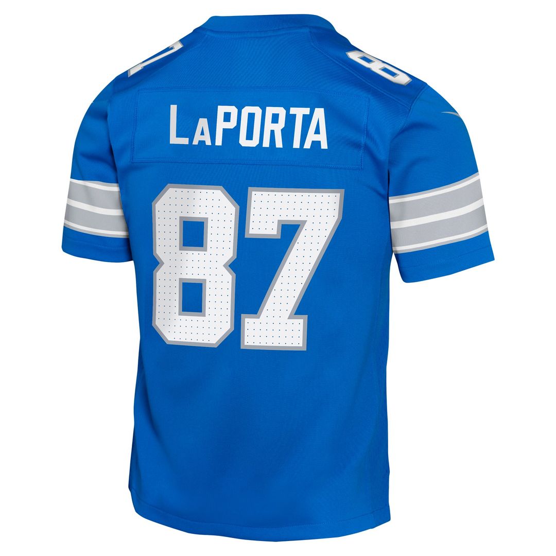 Sam LaPorta Detroit Lions Nike Youth Game Jersey - Blue