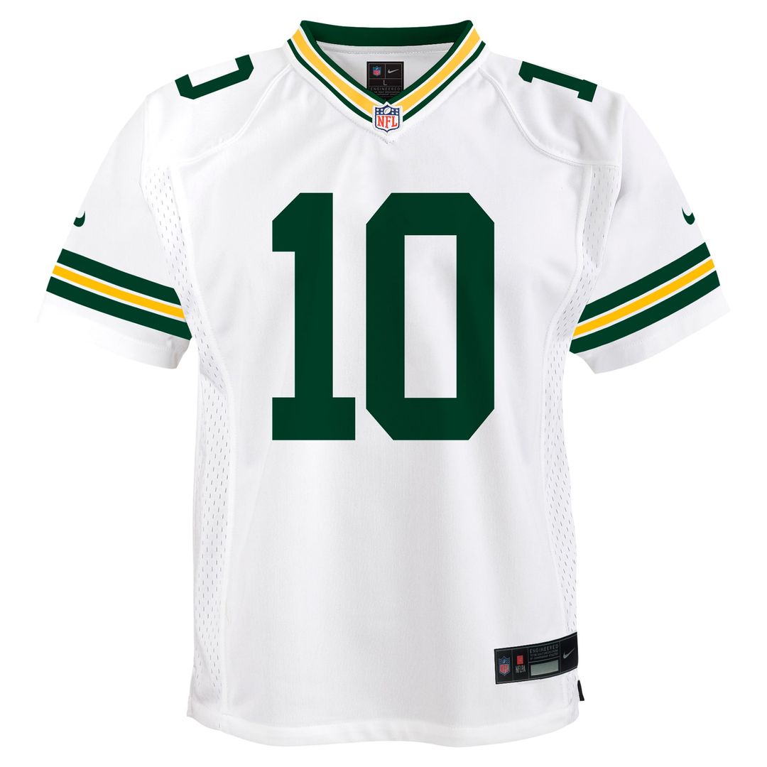 Jordan Love Green Bay Packers Nike Youth Game Jersey - White