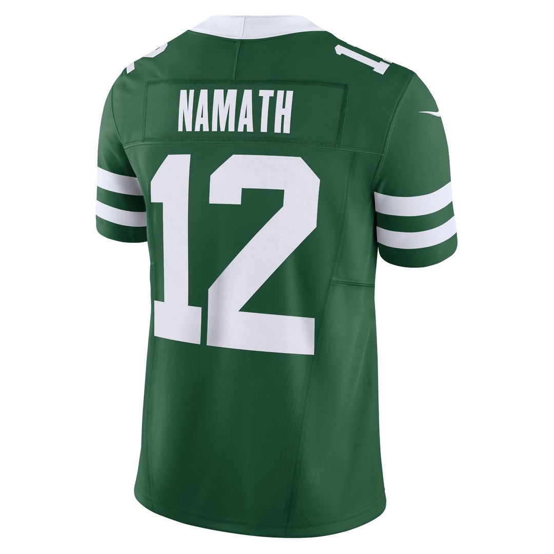 Joe Namath New York Jets Nike Vapor F.U.S.E. Limited Official Jersey - Legacy Green