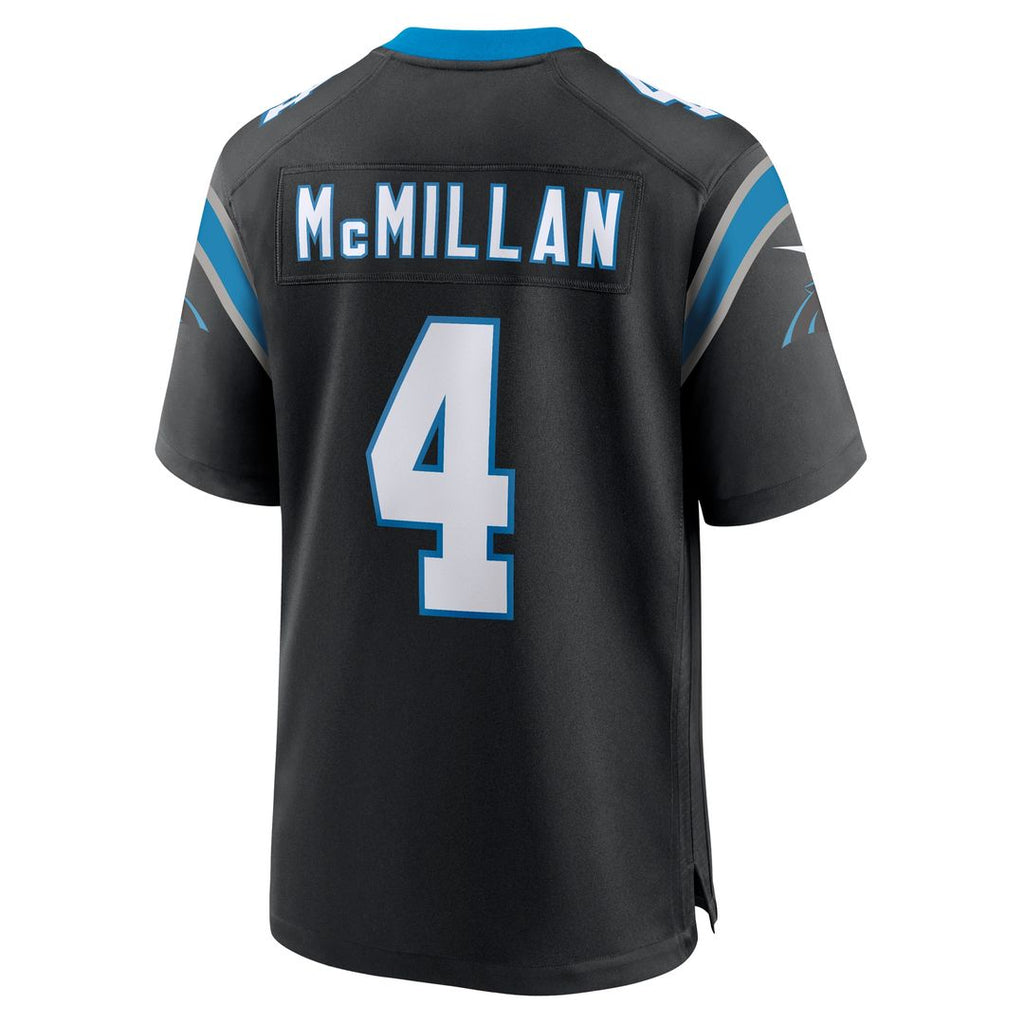 Tetairoa McMillan Carolina Panthers Nike Team Game Official Jersey - Black