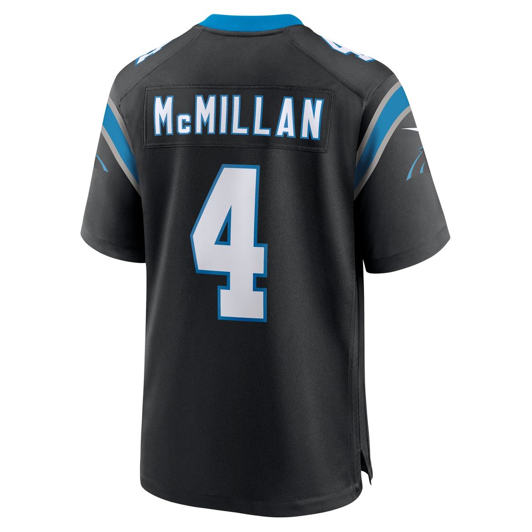 Tetairoa McMillan Carolina Panthers Nike Team Game Official Jersey - Black