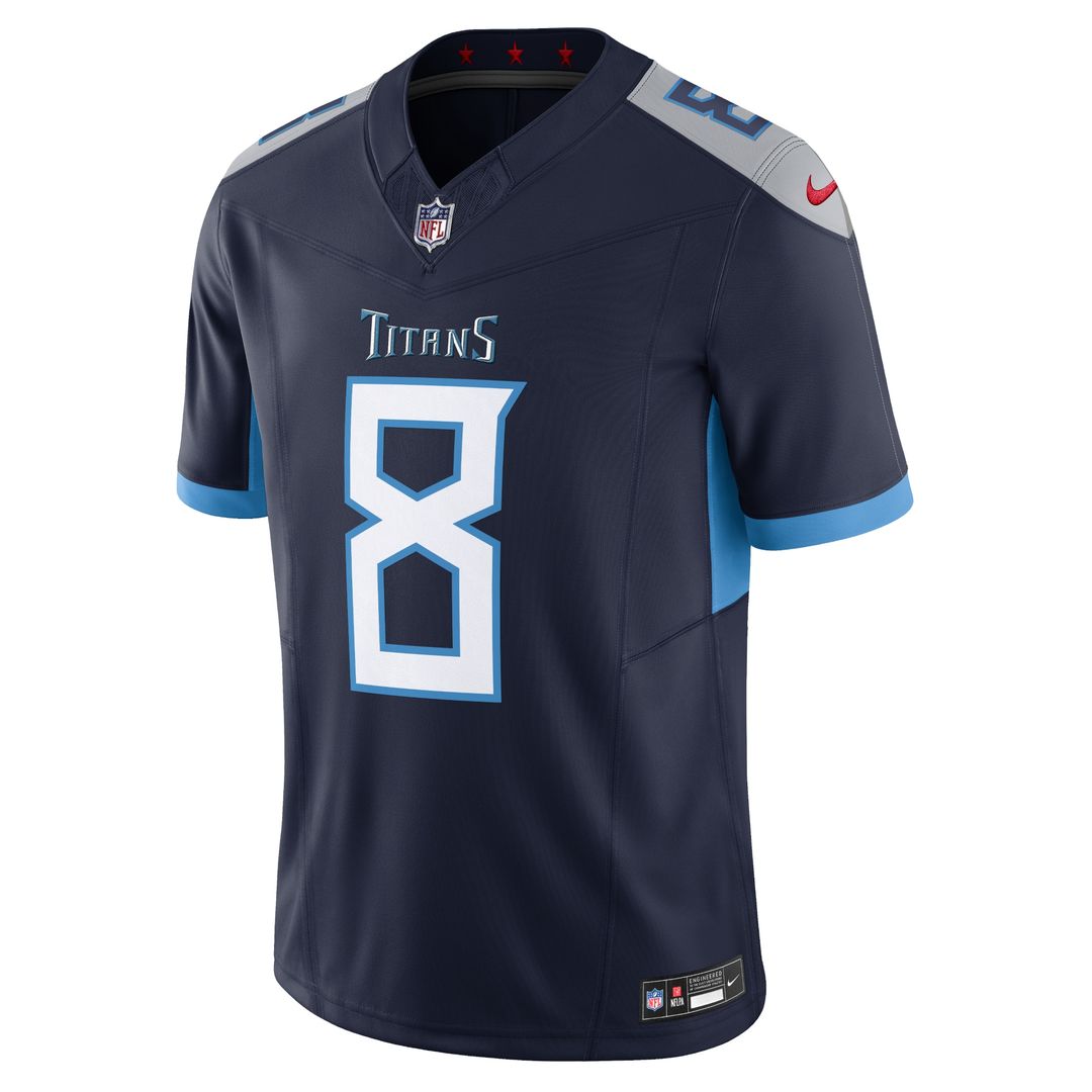 Will Levis Tennessee Titans Nike Alternate Oilers Throwback Vapor F.U.S.E. Limited Official Jersey - Light Blue