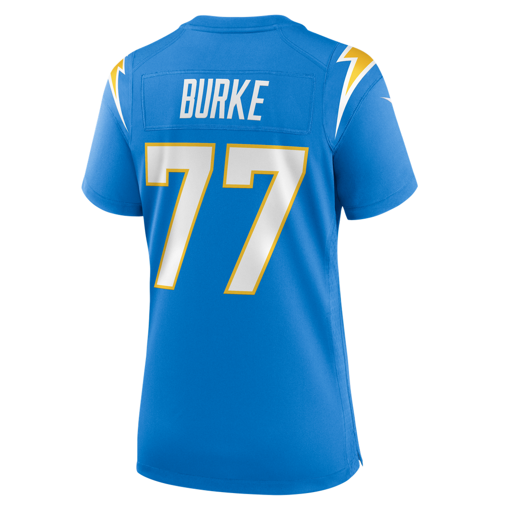 Travis Burke Los Angeles Chargers Nike Women's Team Game Jersey - Powder Blue