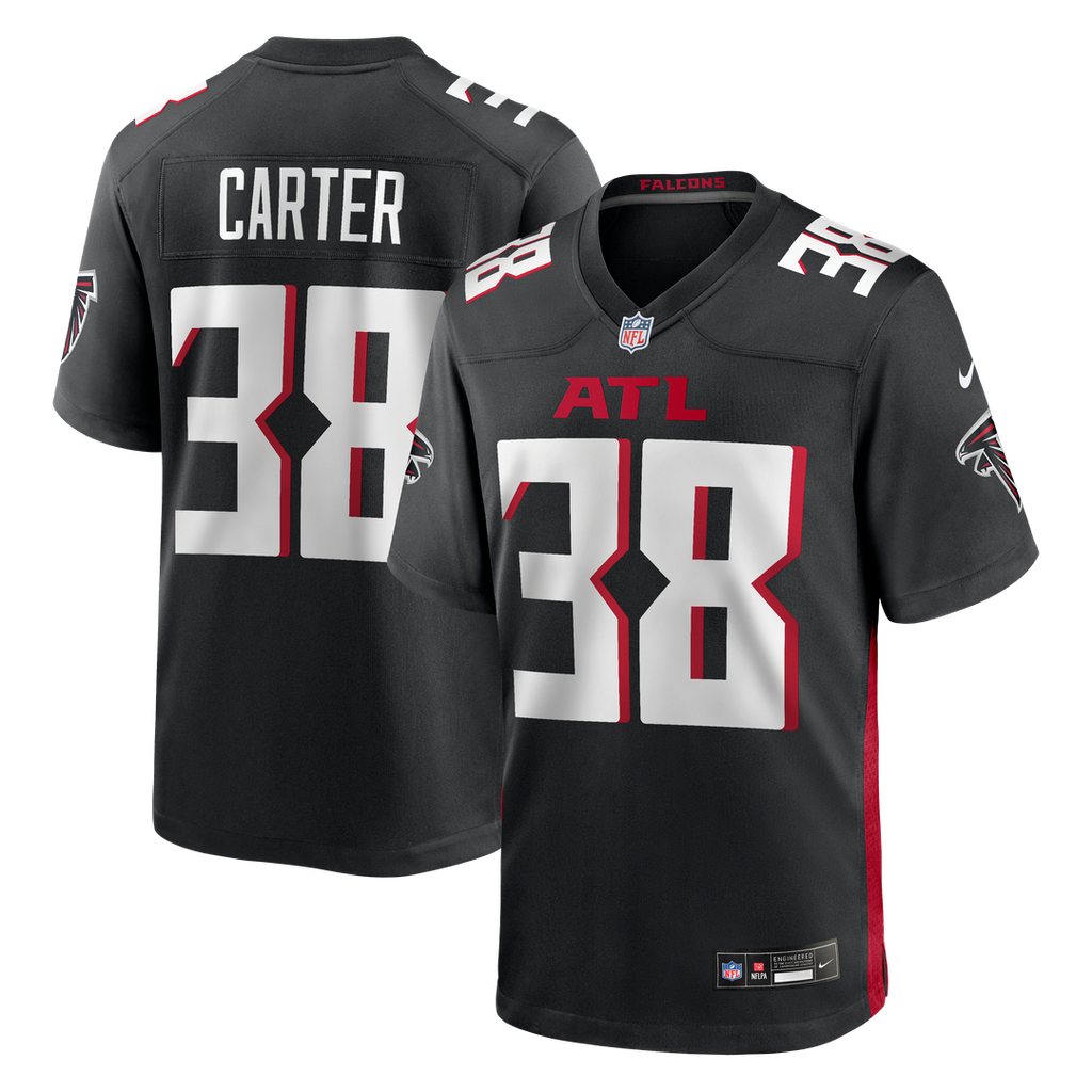 Nathan Carter Atlanta Falcons Nike Team Game Jersey - Black