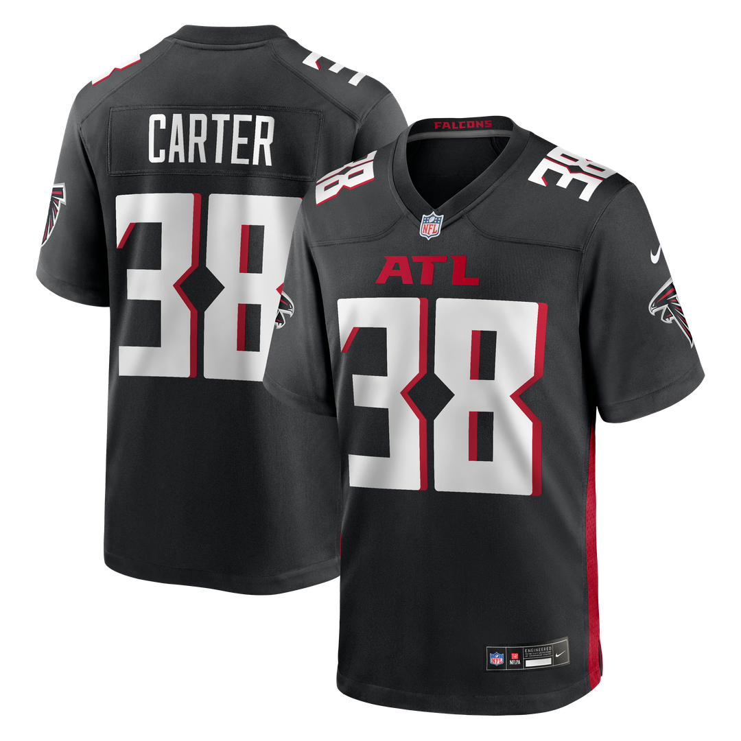 Nathan Carter Atlanta Falcons Nike Team Game Jersey - Black
