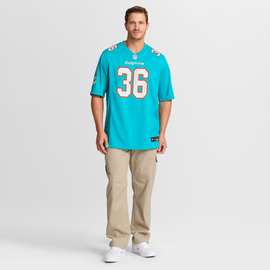 Storm Duck Miami Dolphins Nike Game Jersey - Aqua