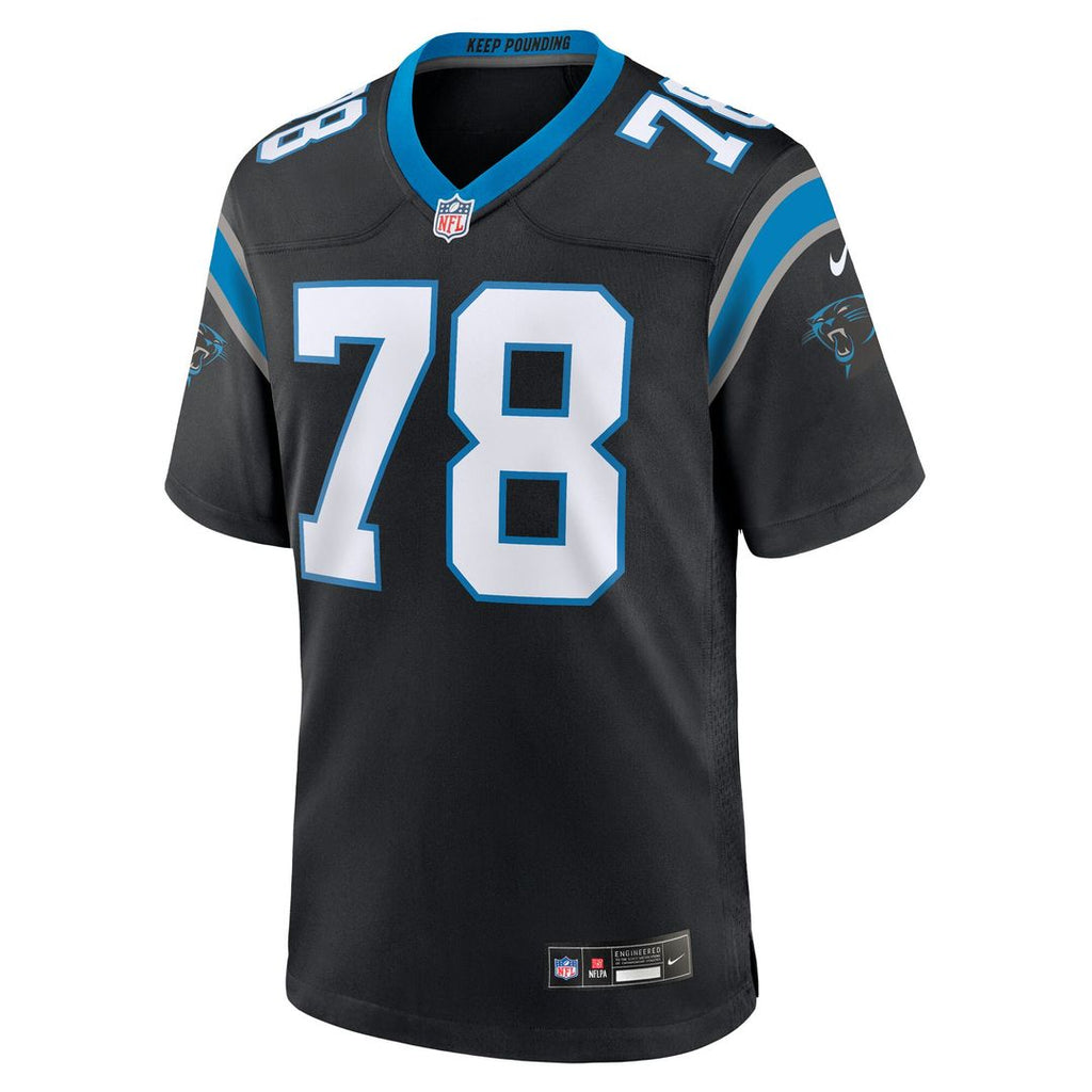 Popo Aumavae Carolina Panthers Nike Team Game Official Jersey -  Black