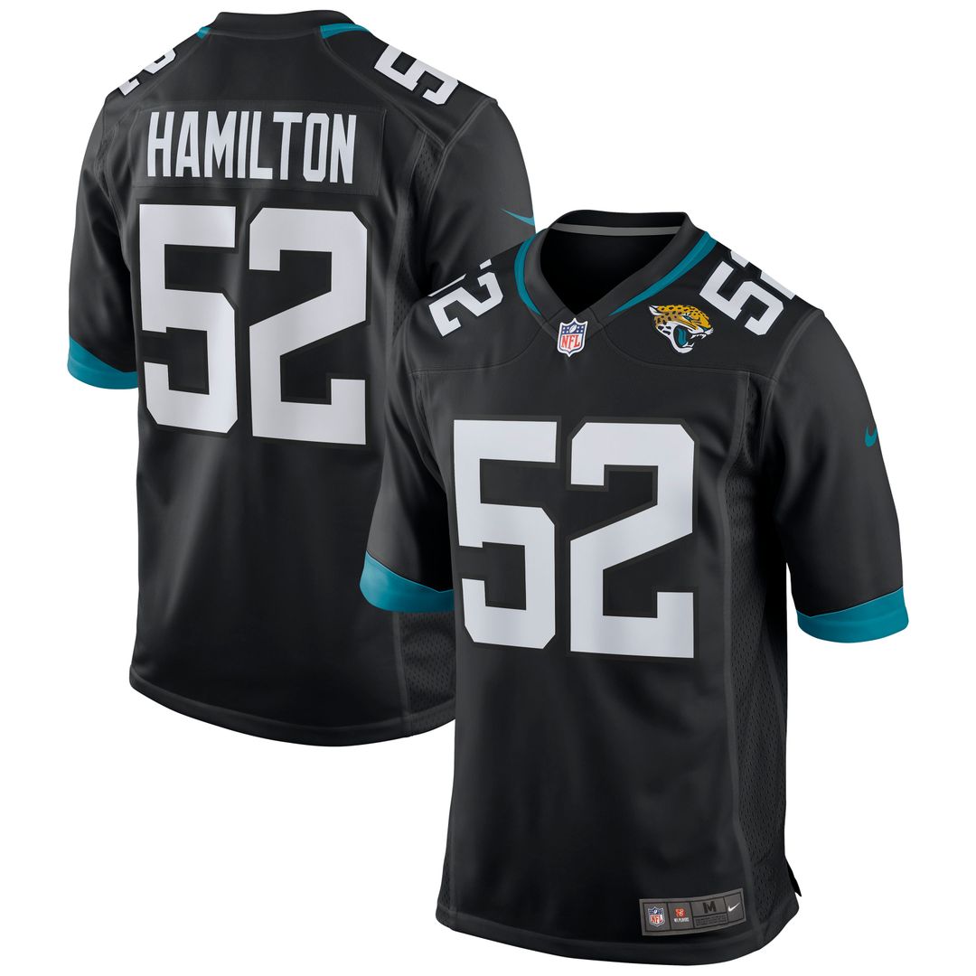 DaVon Hamilton Jacksonville Jaguars Nike Game Official Jersey - Black
