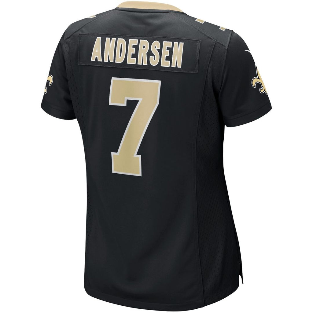 Morten Andersen New Orleans Saints Nike Women's Game Retired Player Official Jersey - Black