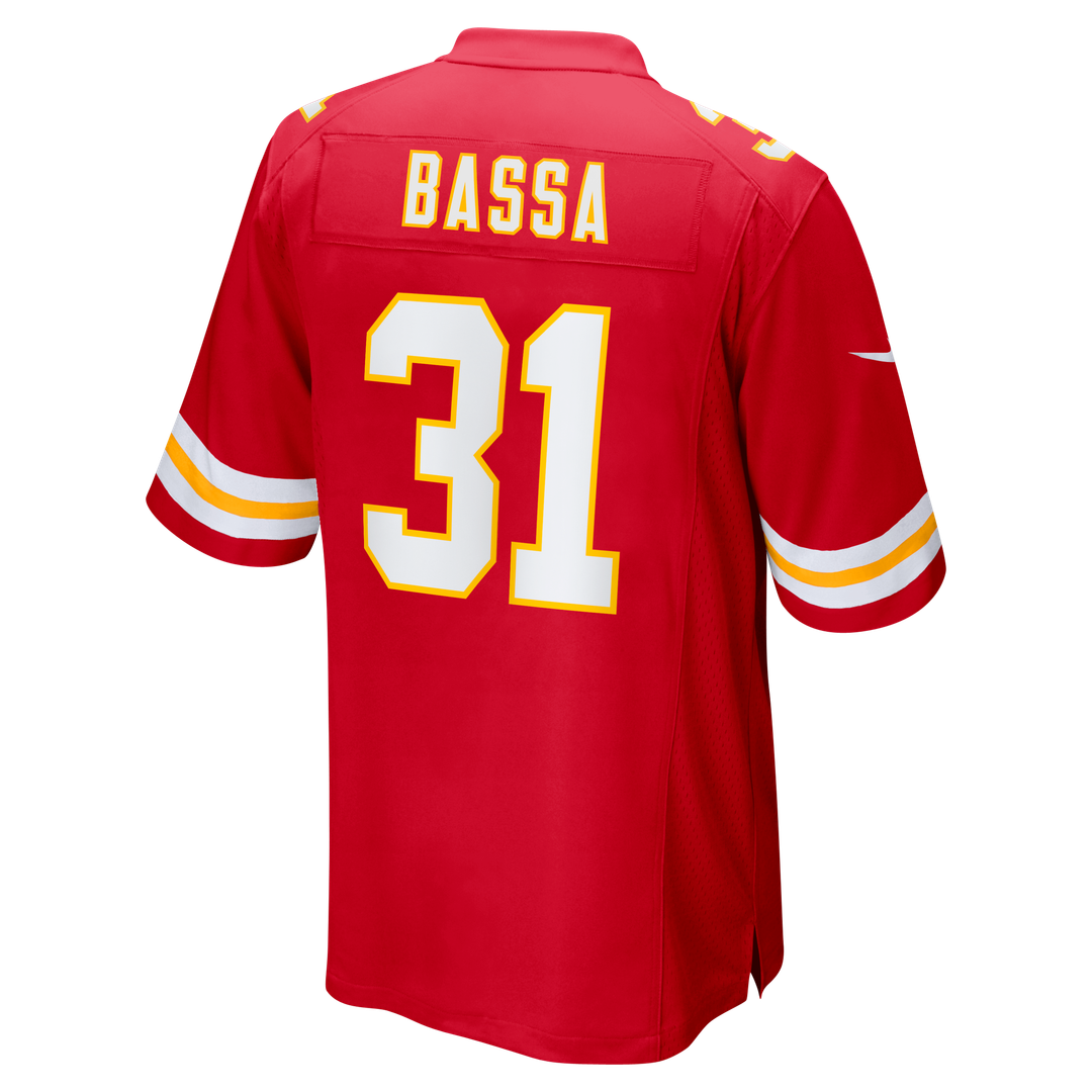 Jeffrey Bassa Kansas City Chiefs Nike Team Game Jersey - Red