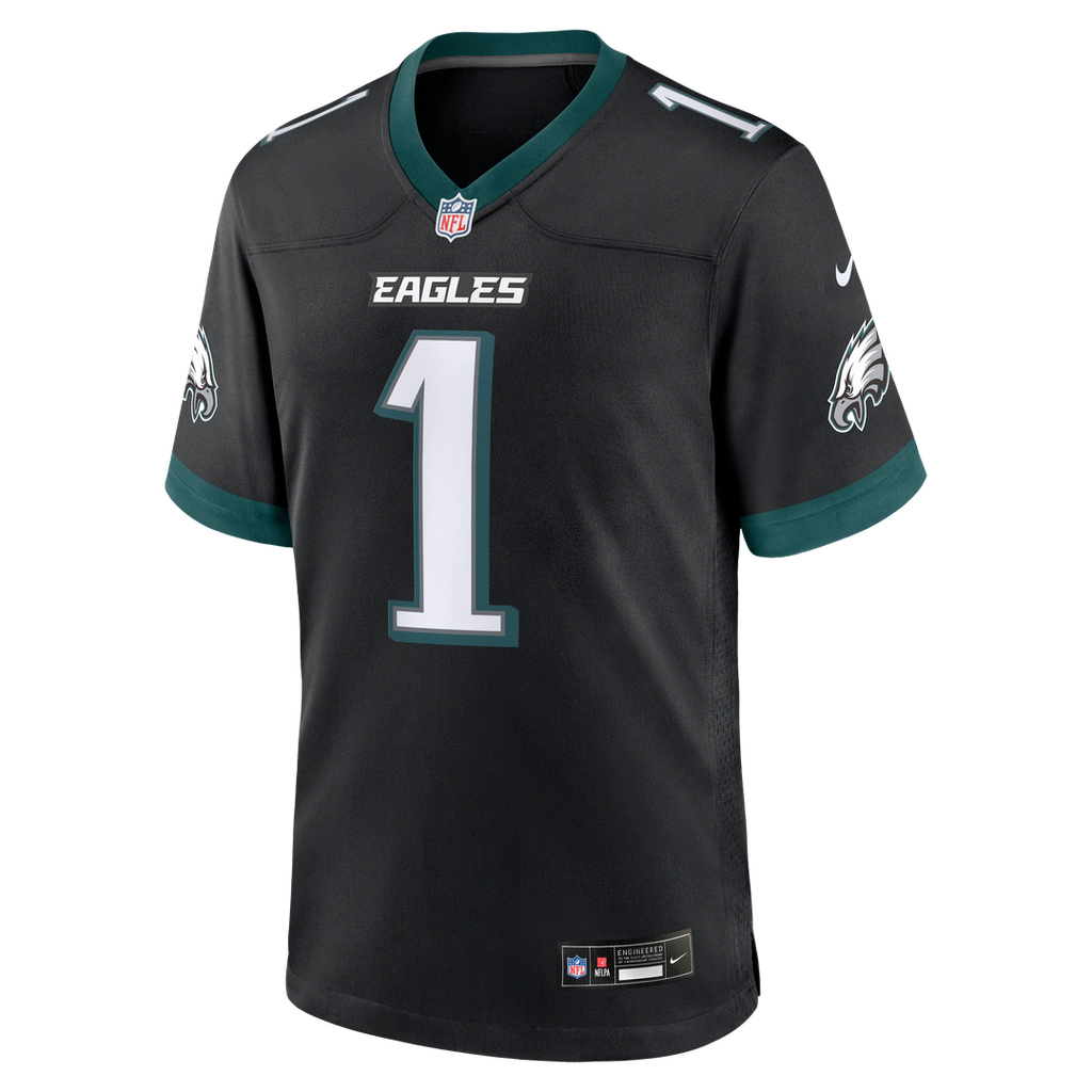 Jalen Hurts Philadelphia Eagles Nike Team Game Official Jersey -  Midnight Green