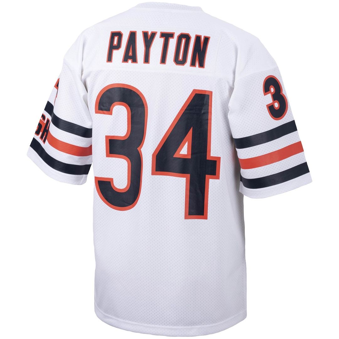 Walter Payton Chicago Bears Mitchell & Ness Big & Tall 1985 Retired Player Replica Official Jersey - White