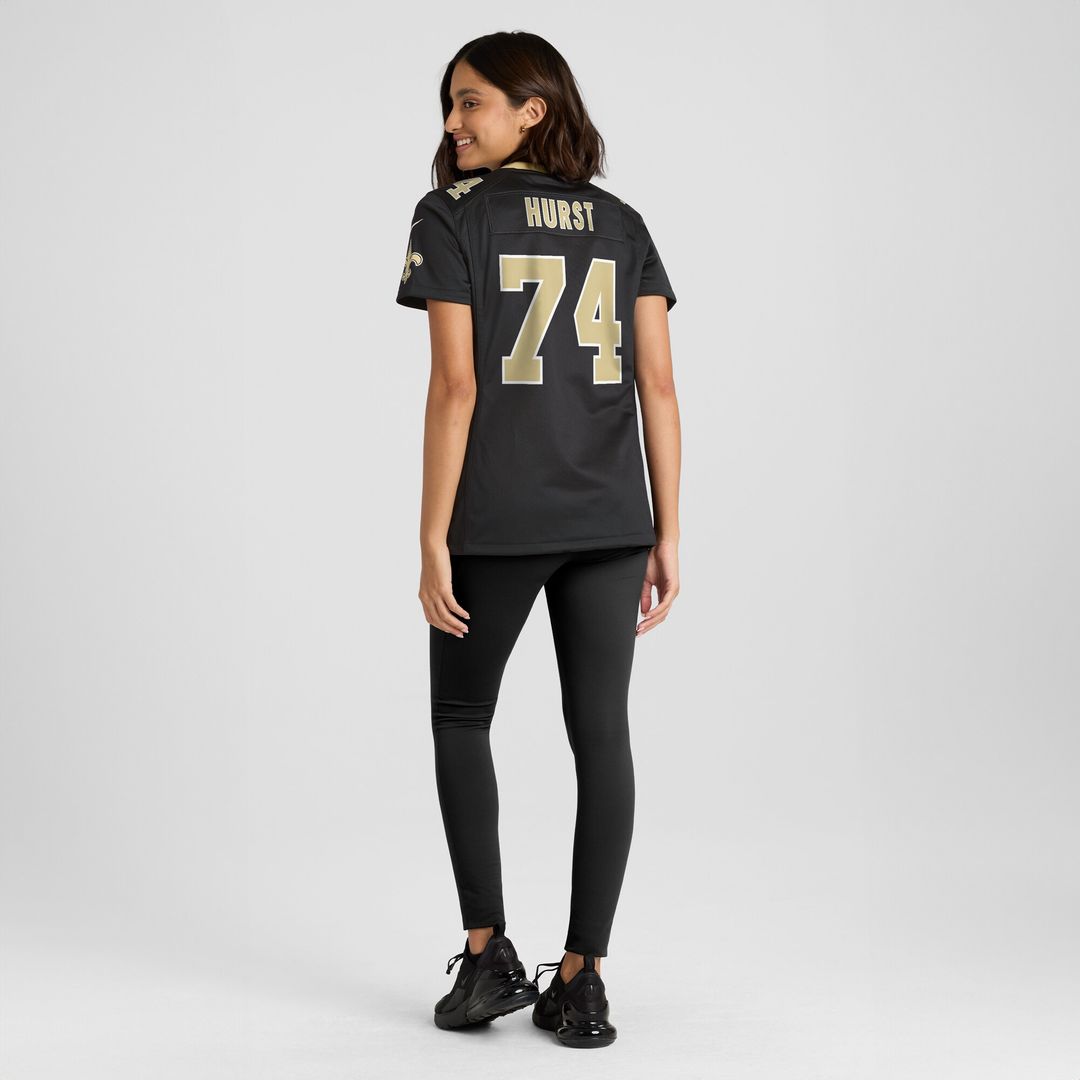 James Hurst New Orleans Saints Nike Women's Game Official Jersey - Black