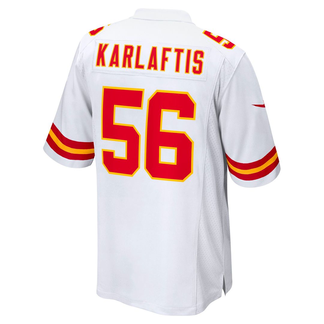 George Karlaftis Kansas City Chiefs Nike Away Game Player Official Jersey - White