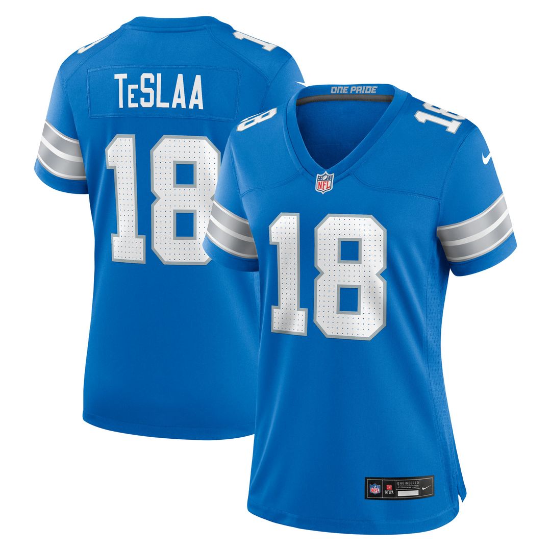 Isaac TeSlaa Detroit Lions Nike Women's Game Player Official Jersey - Blue