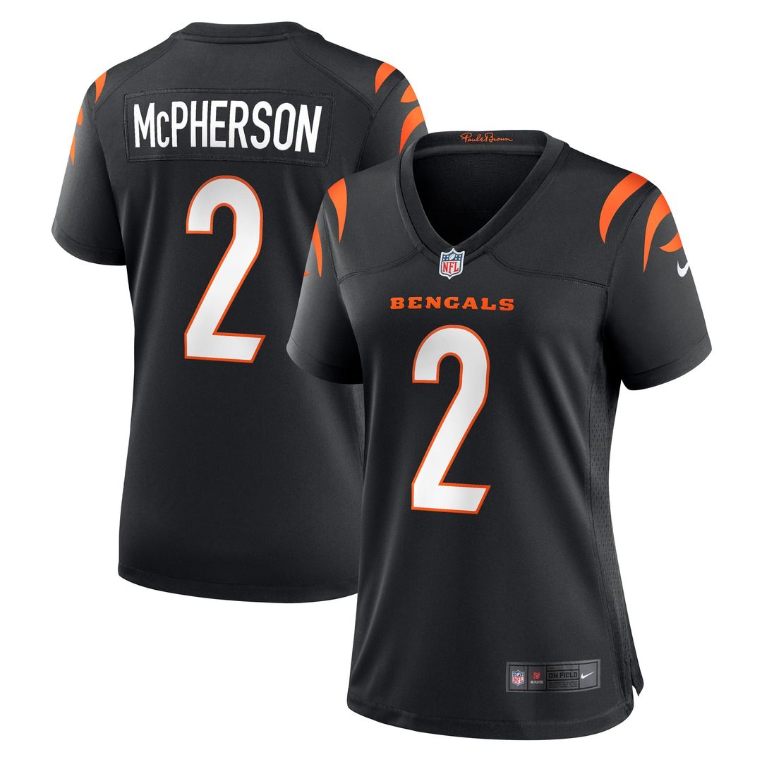 Evan McPherson Cincinnati Bengals Nike Women's Game Official Jersey - Black
