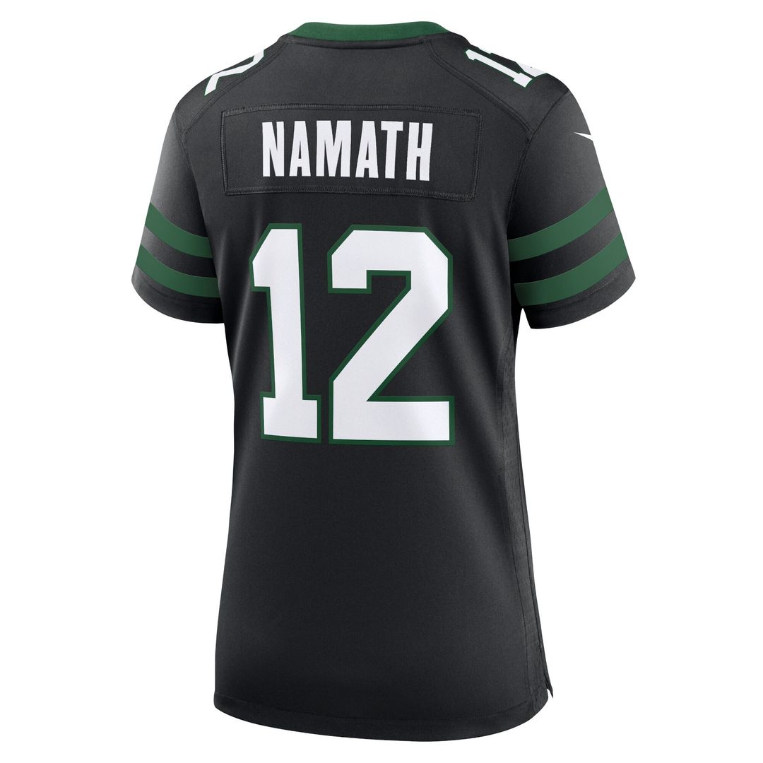 Joe Namath New York Jets Nike Women's Retired Player Alternate Game Official Jersey - Legacy Black