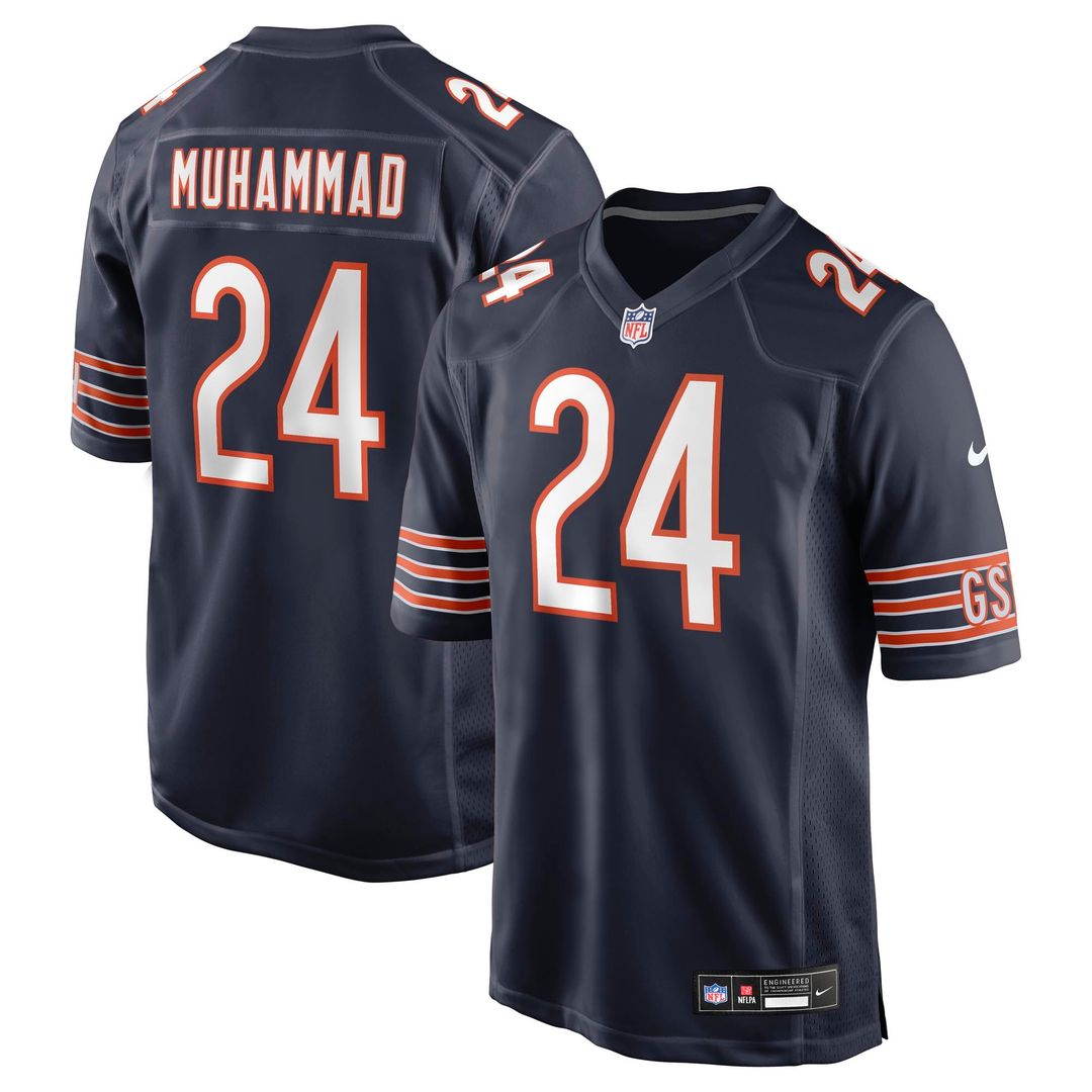 Malik Muhammad Chicago Bears Nike Team Game Jersey - Navy