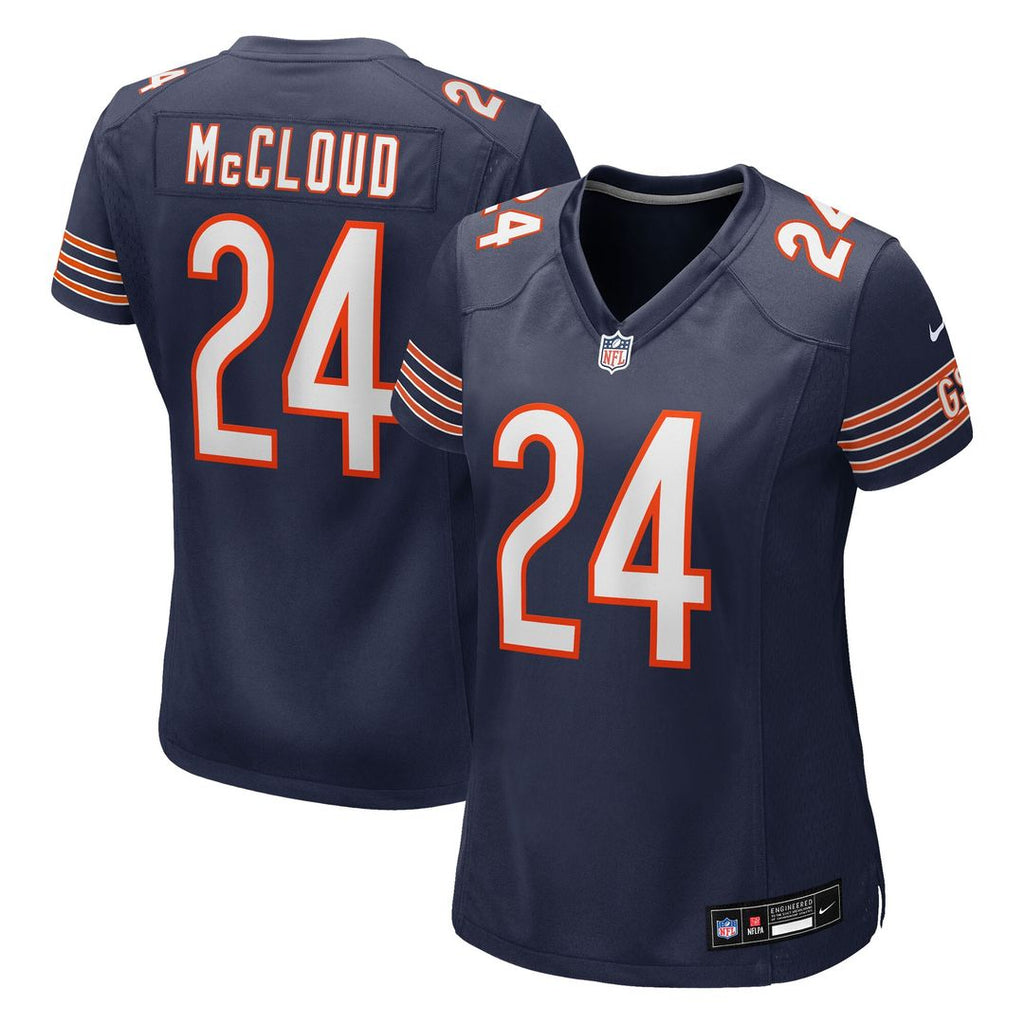 Nick McCloud Chicago Bears Nike Women's Team Game Official Jersey -  Navy