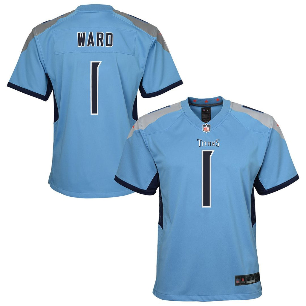 Cameron Ward Tennessee Titans Nike Youth Team Game Official Jersey - Light Blue