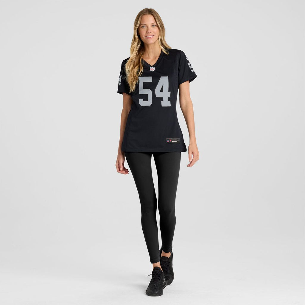 Brennan Jackson Las Vegas Raiders Nike Women's Team Game Official Jersey -  Black