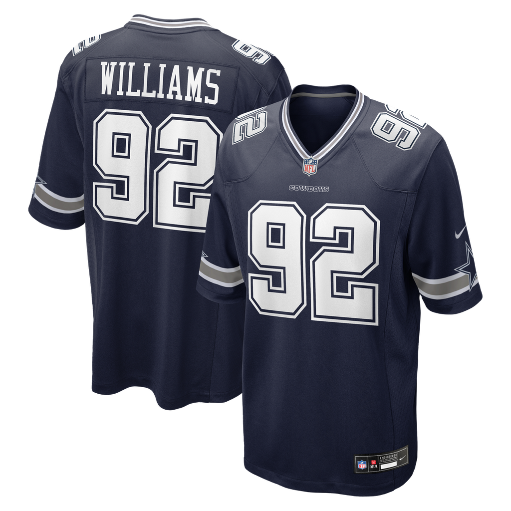 Quinnen Williams Dallas Cowboys Nike Team Game Official Jersey - Navy