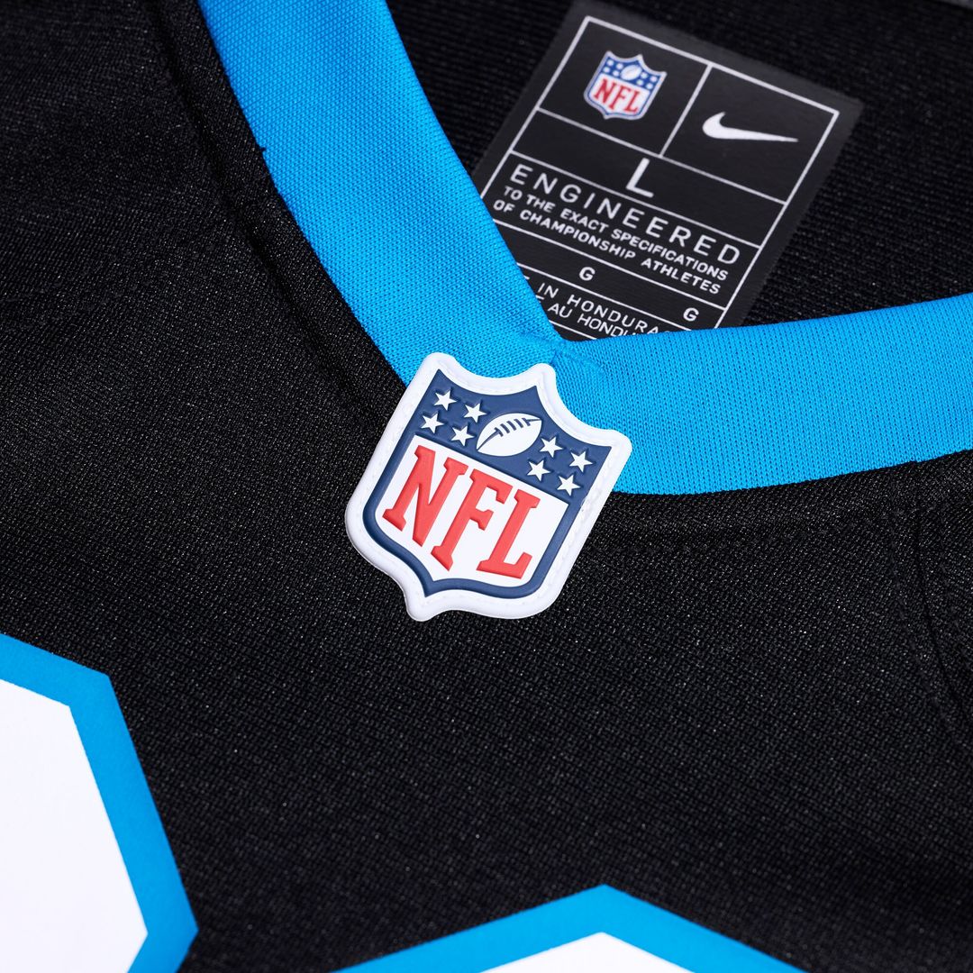 Popo Aumavae Carolina Panthers Nike Team Game Official Jersey -  Black