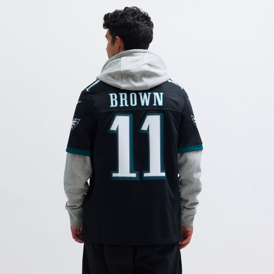 A.J. Brown Philadelphia Eagles Nike Alternate Vapor F.U.S.E. Limited Official Jersey - Black