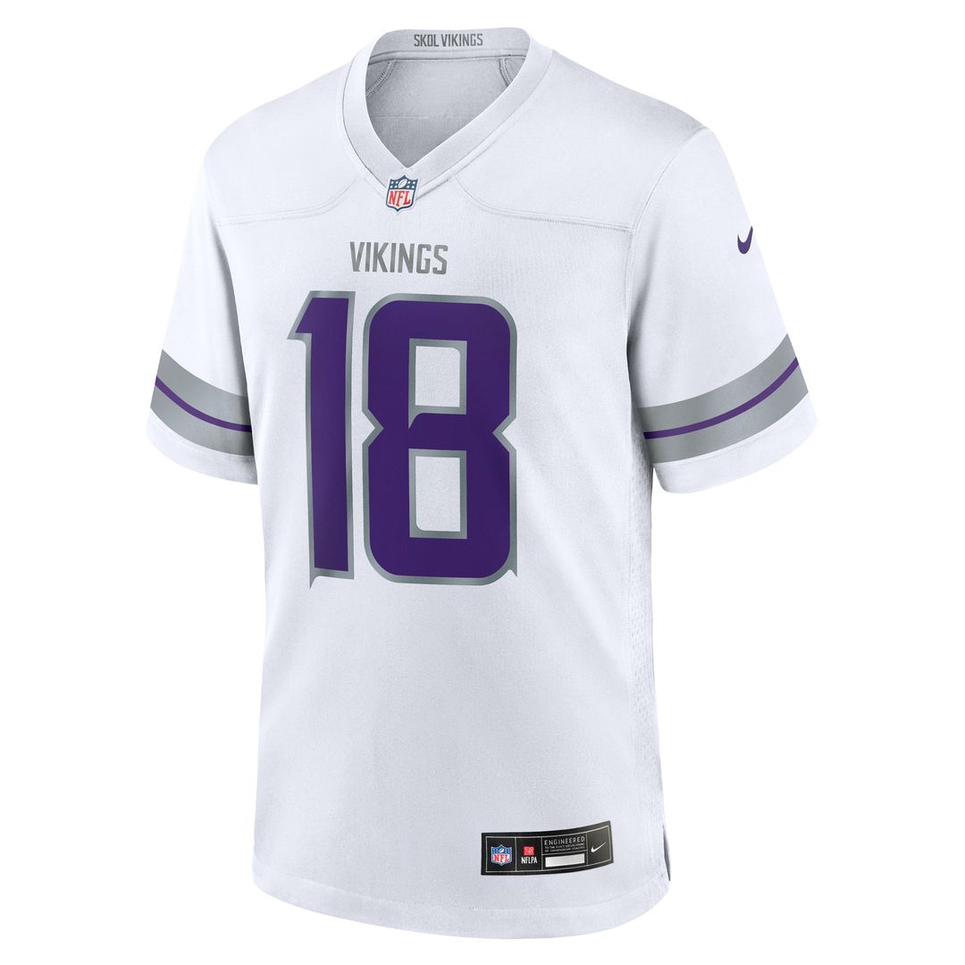 Justin Jefferson Minnesota Vikings Nike Classic Player Game Official Jersey - Purple