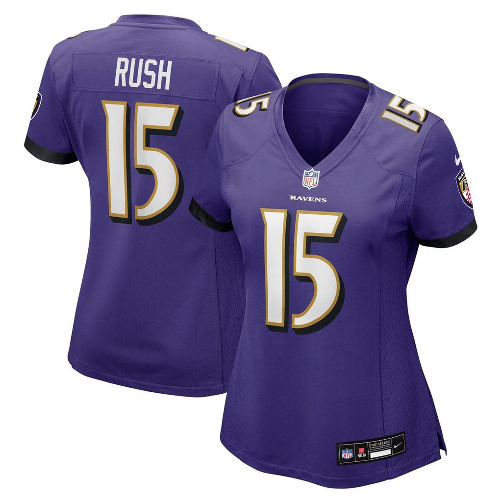 Cooper Rush Baltimore Ravens Nike Women's Team Game Official Jersey -  Purple