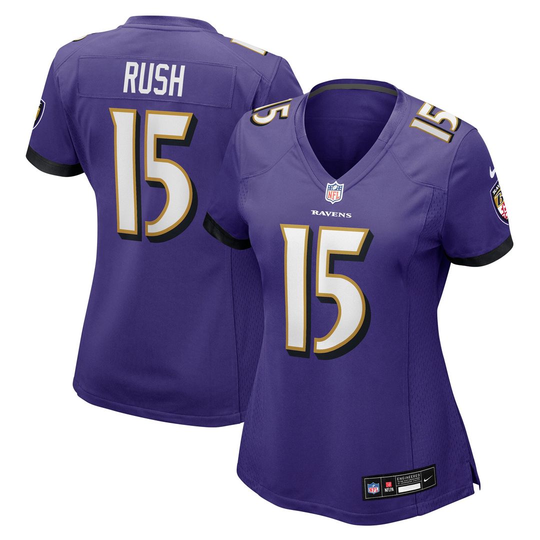 Cooper Rush Baltimore Ravens Nike Women's Team Game Official Jersey -  Purple