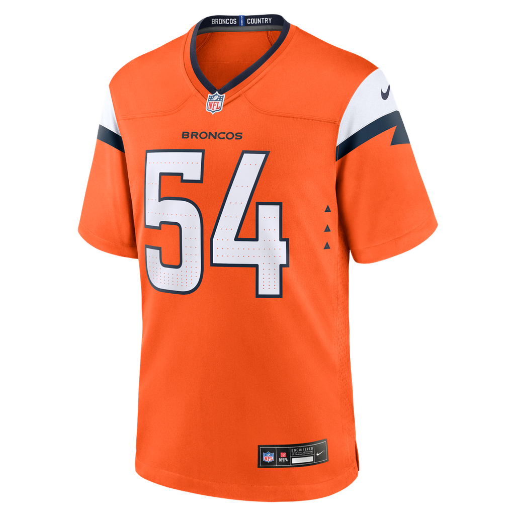 Alex Forsyth Denver Broncos Nike Team Game Official Jersey -  Orange