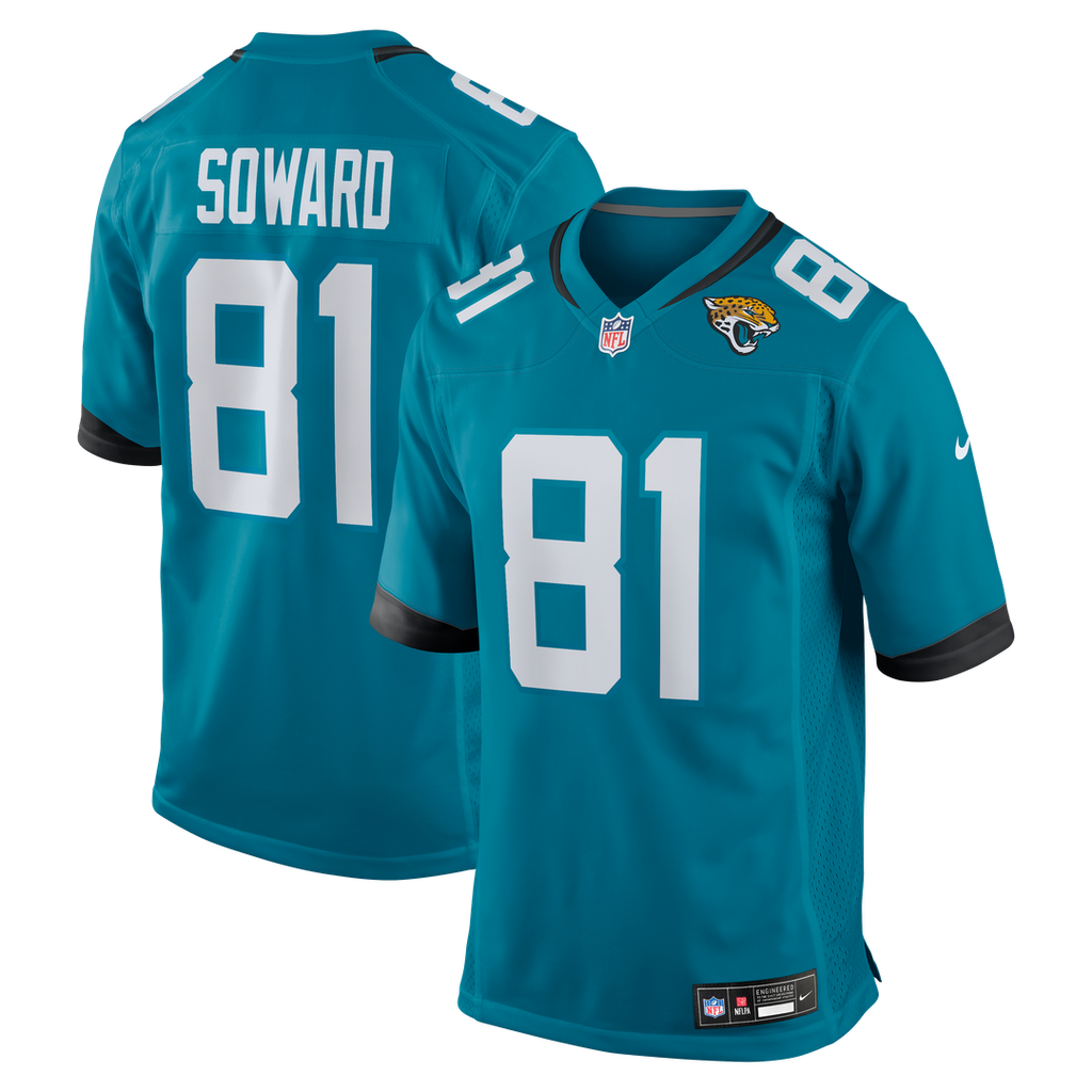 R. Jay Soward Jacksonville Jaguars Nike Retired Player Team Game Jersey - Teal