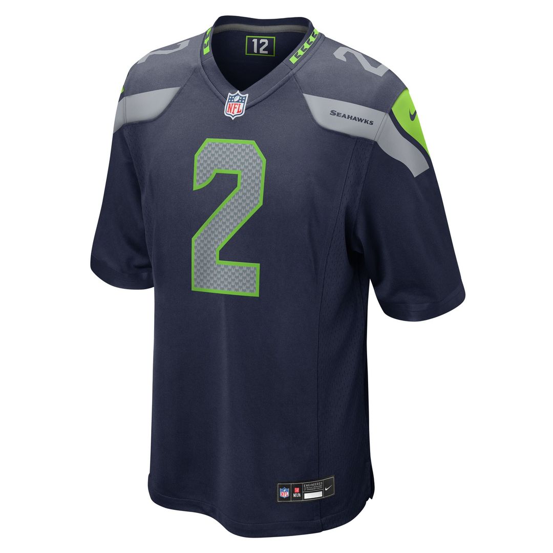Drew Lock Seattle Seahawks Nike Team Game Jersey - College Navy
