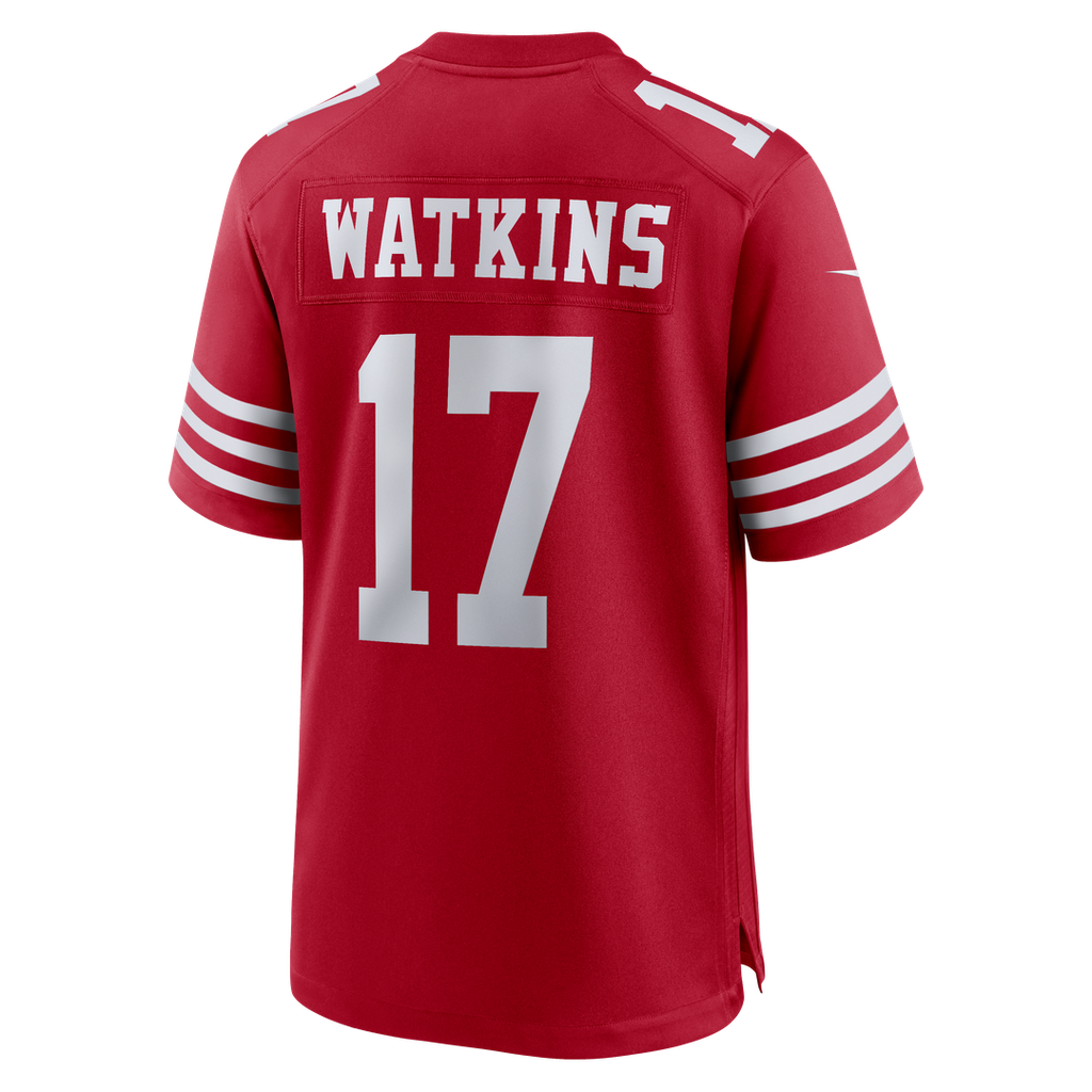Jordan Watkins San Francisco 49ers Nike Team Game Official Jersey -  Scarlet
