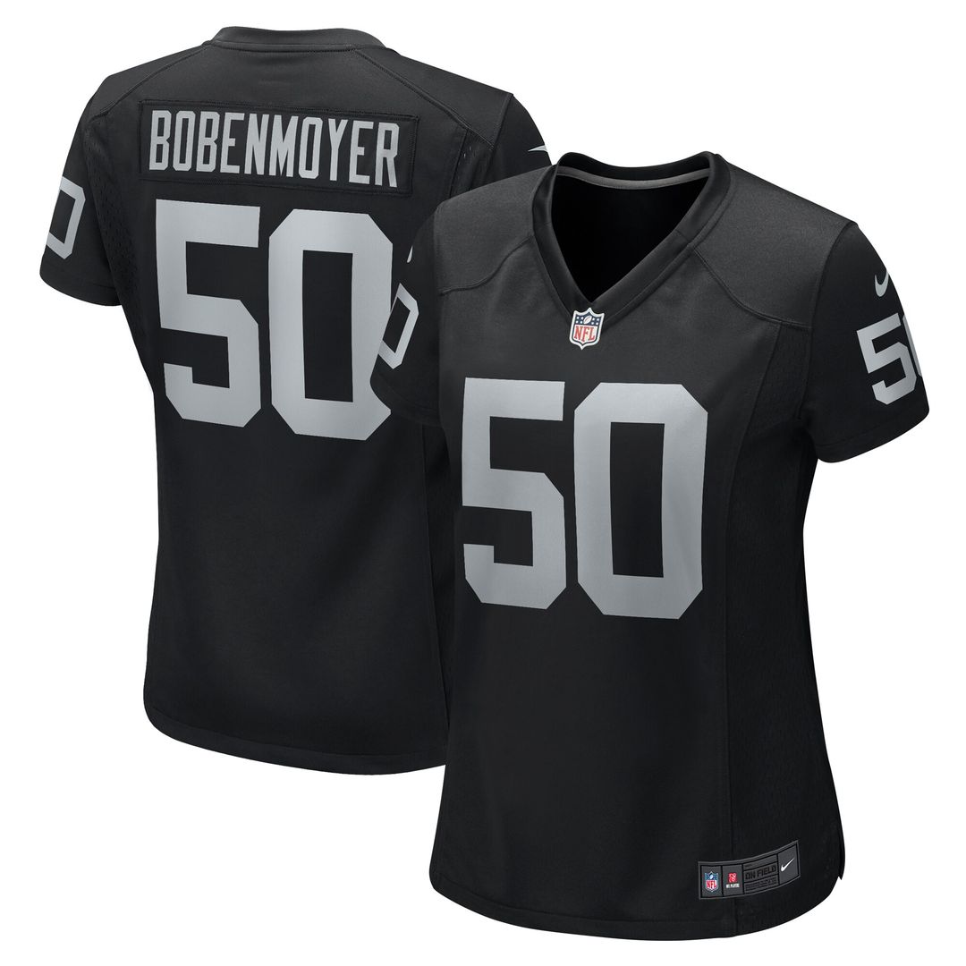 Jacob Bobenmoyer Las Vegas Raiders Nike Women's Game Player Official Jersey - Black