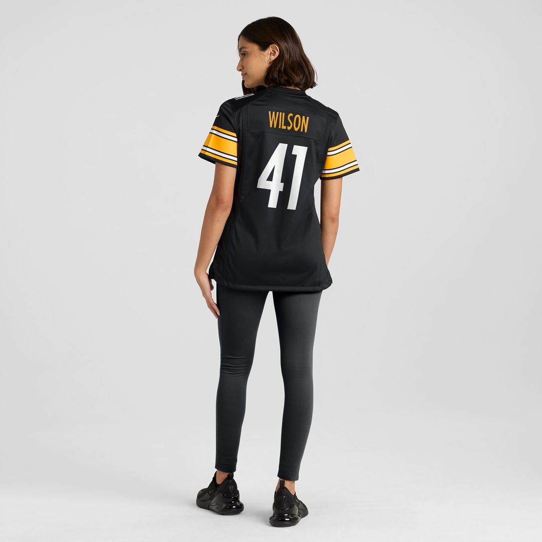 Payton Wilson Pittsburgh Steelers Nike Women's Team Game Official Jersey -  Black