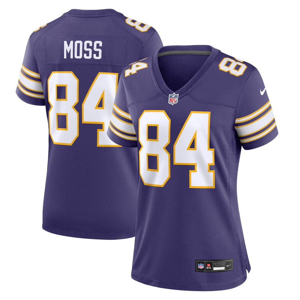 Randy Moss Minnesota Vikings Nike Women's Classic Retired Player Game Official Jersey - Purple