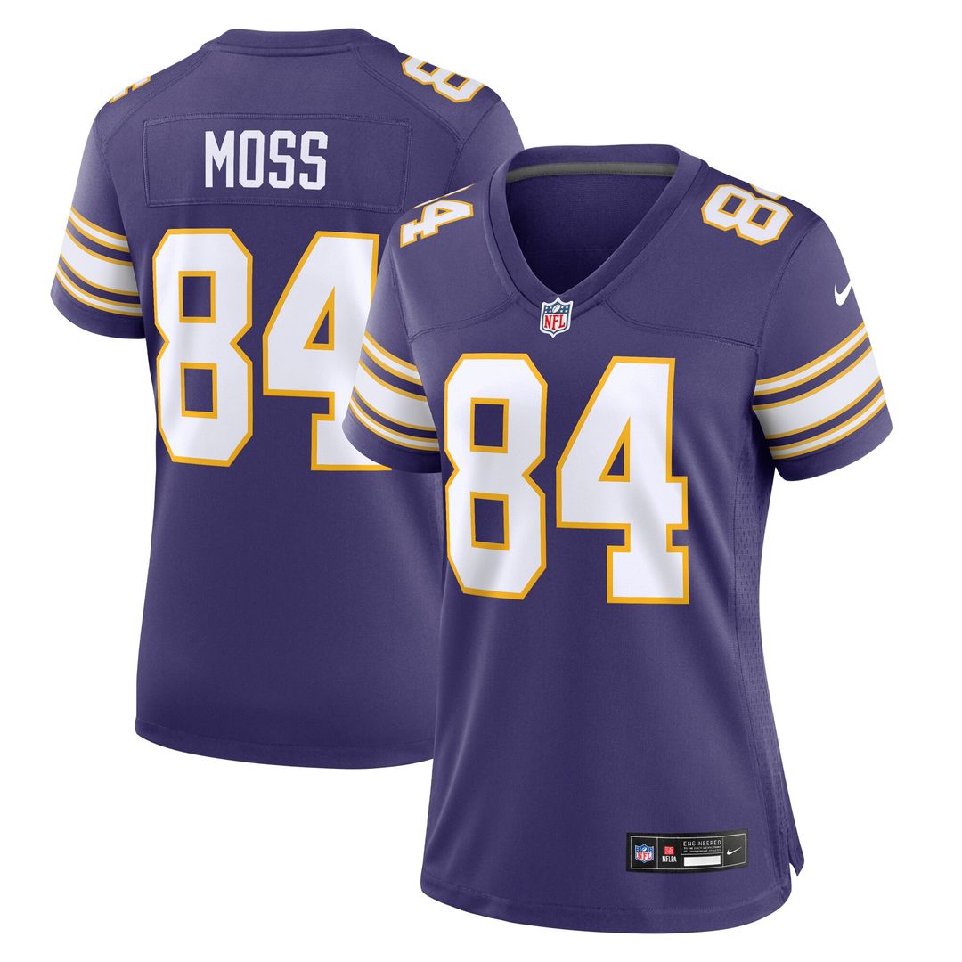 Randy Moss Minnesota Vikings Nike Women's Classic Retired Player Game Official Jersey - Purple