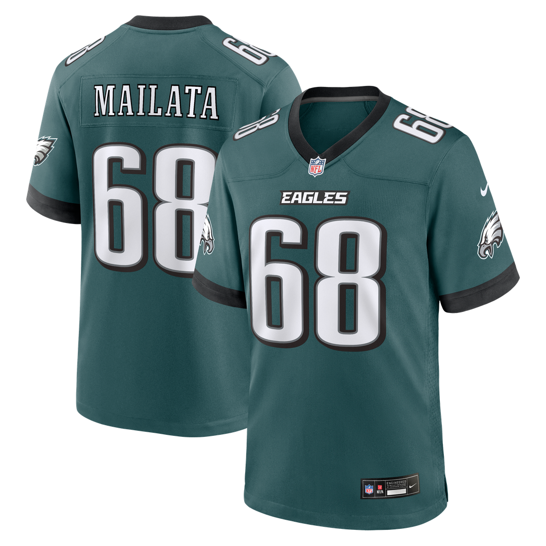 Jordan Mailata Philadelphia Eagles Nike Team Game Official Jersey -  Midnight Green