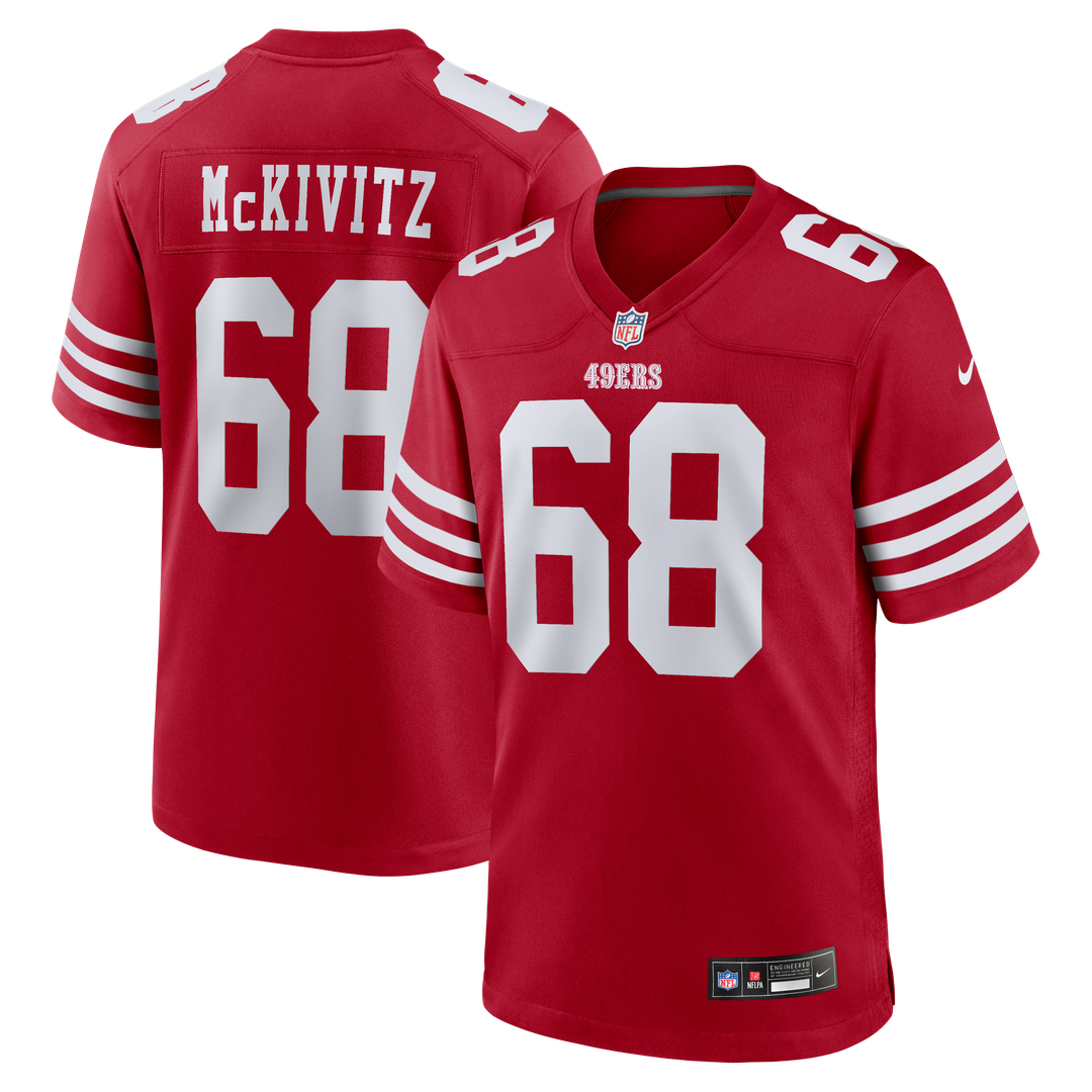 Colton McKivitz San Francisco 49ers Nike  Game Official Jersey -  Scarlet
