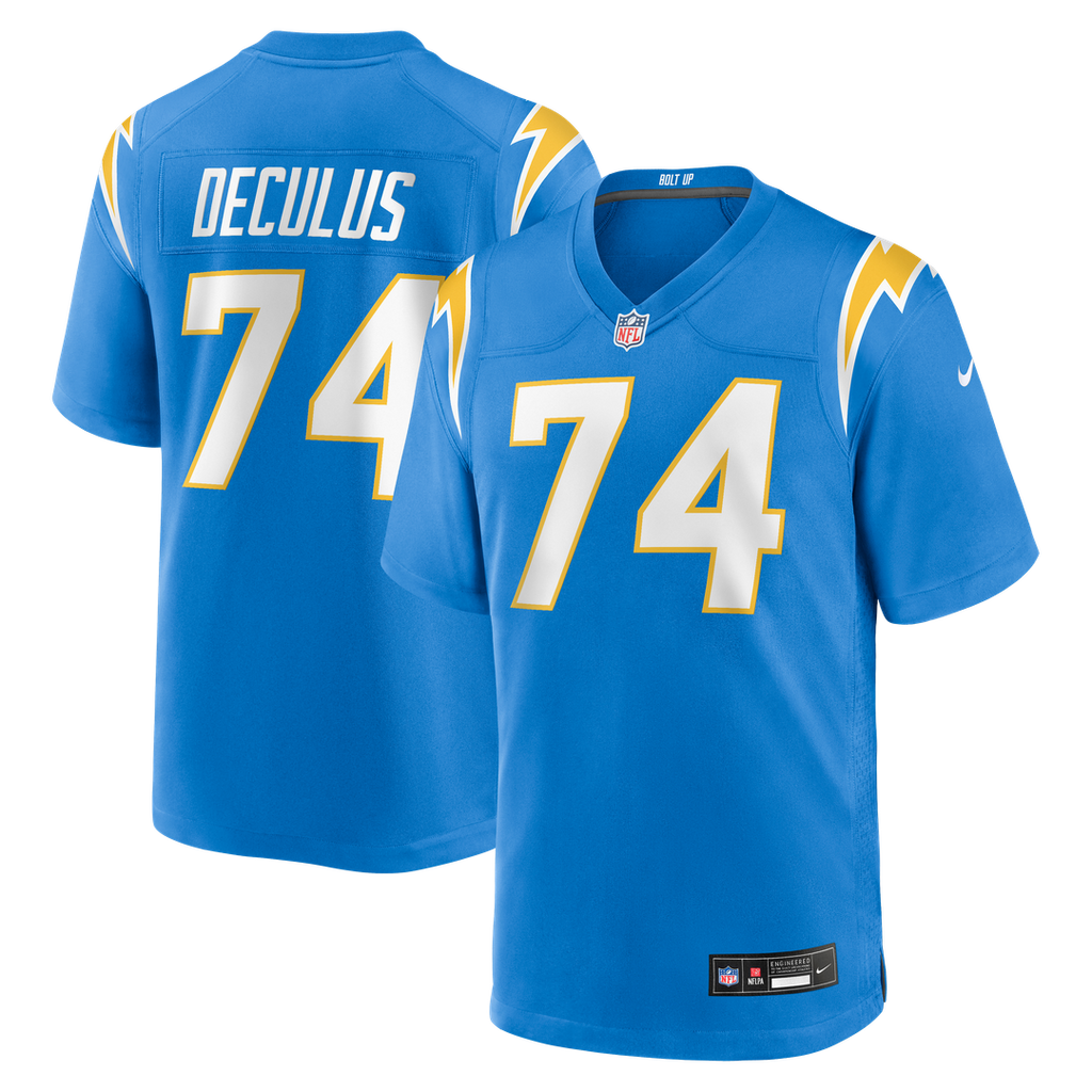 Austin Deculus Los Angeles Chargers Nike Team Game Official Jersey -  Powder Blue