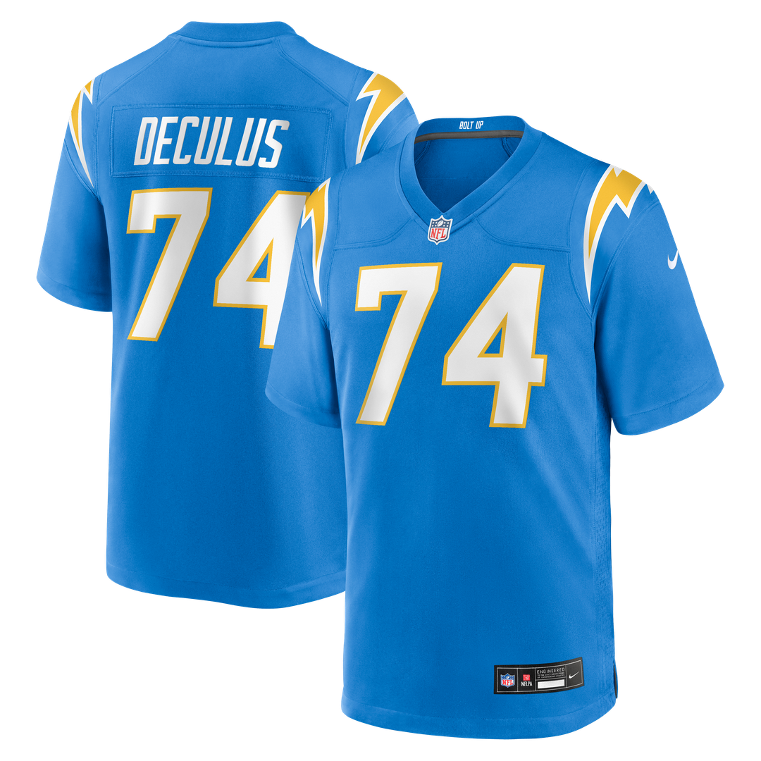 Austin Deculus Los Angeles Chargers Nike Team Game Official Jersey -  Powder Blue